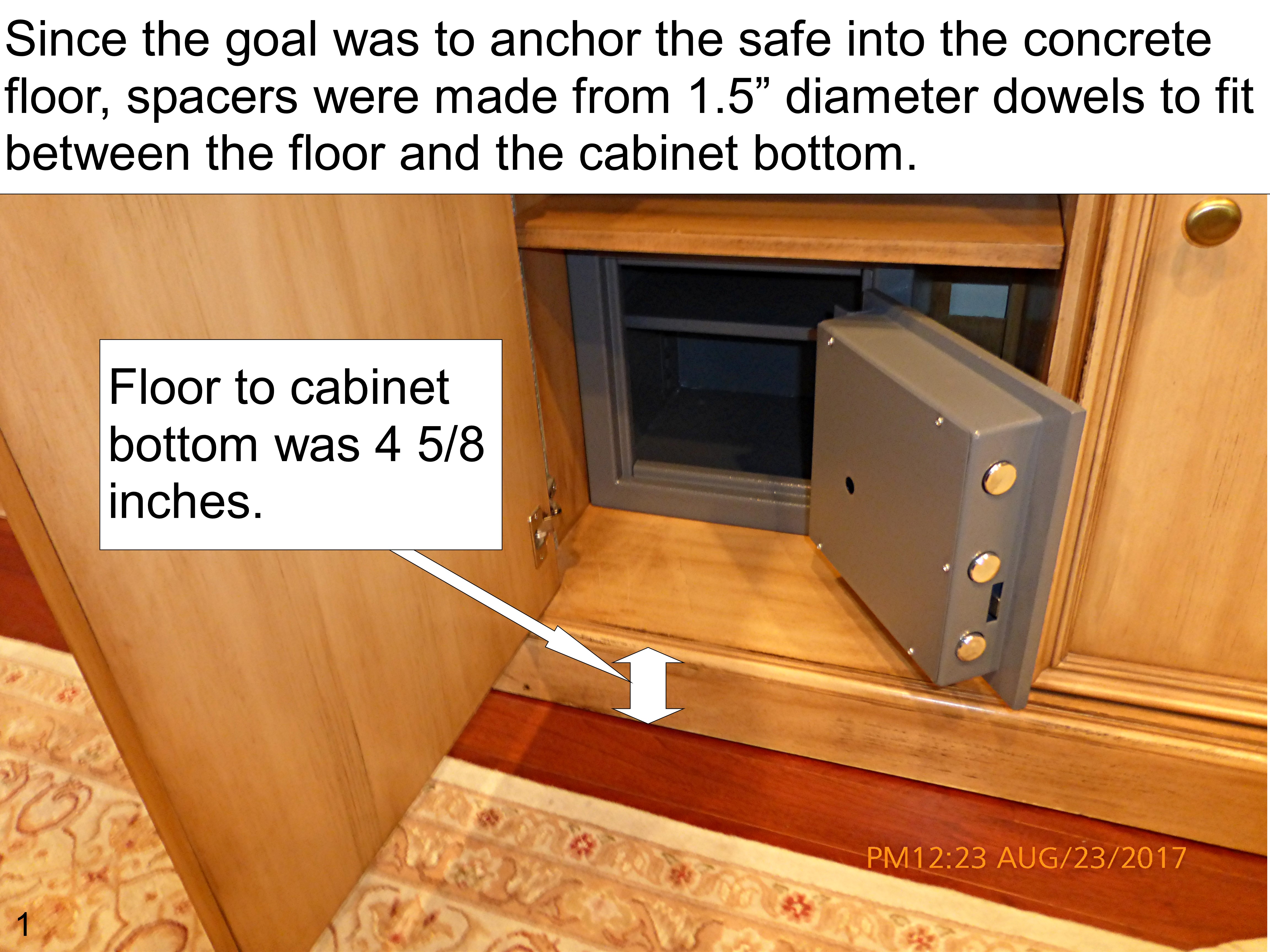 Securing Hidden Valuables In A Wood Cabinet Jeff Gater S Blog